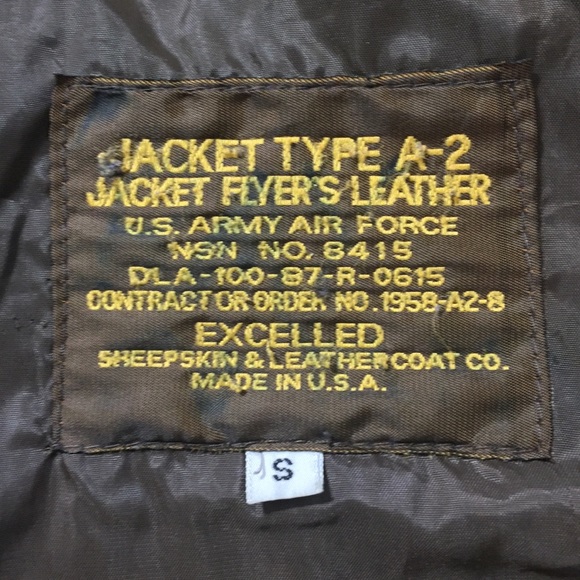 🔥Men’s A-2 Pilot Leather U.S Army Jacket🔥 - Picture 6 of 6